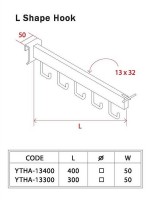 Gondola Shelving Accessories L Shape Hook,gondola unit, gondola display